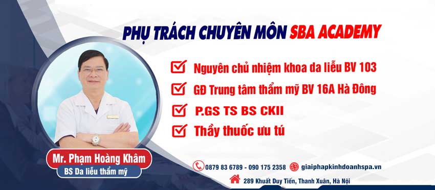 Gs Phạm Hoàng Khâm thuộc học viện kinh doanh Spa SBA