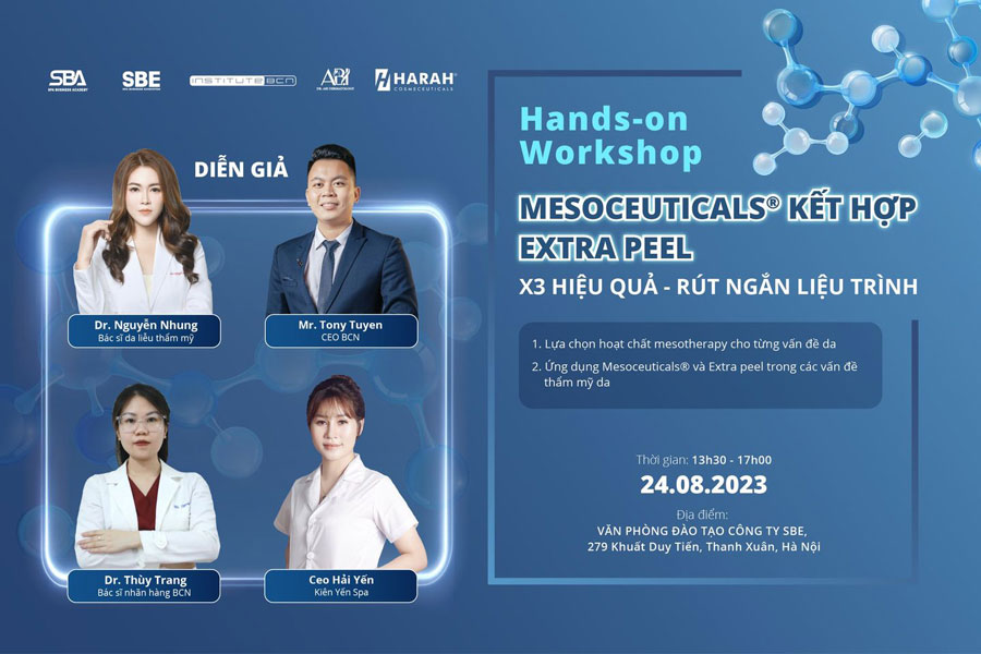 HANDS-ON WORKSHOP: MESOCEUTICALS KẾT HỢP VỚI EXTRA PEEL